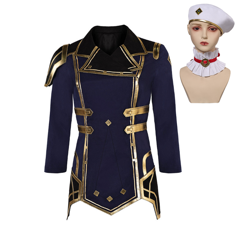 Arcane: League of Legends Season 2 (2024) Caitlyn Kiramman Women Blue Coat Cosplay Costume