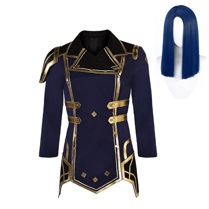 Arcane: League of Legends Season 2 (2024) Caitlyn Kiramman Women Blue Coat Cosplay Costume