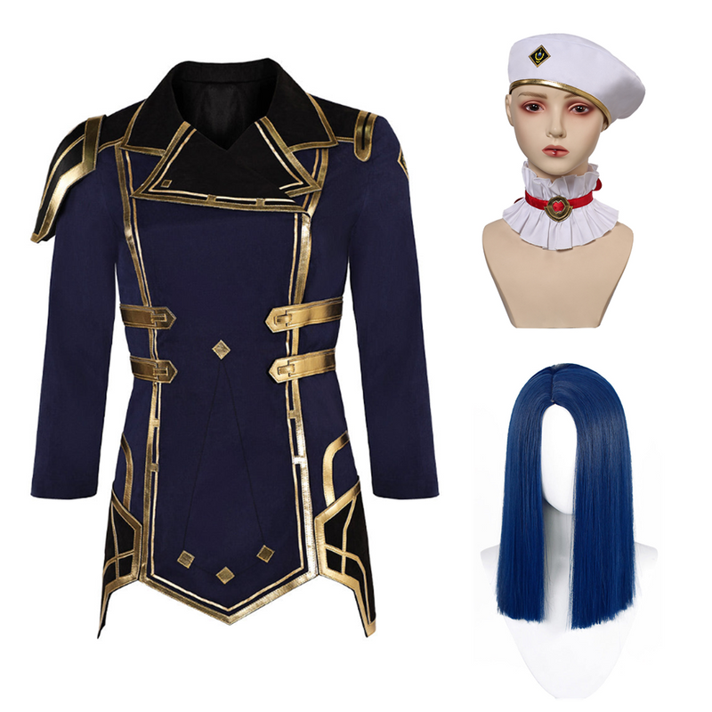 Arcane: League of Legends Season 2 (2024) Caitlyn Kiramman Women Blue Coat Cosplay Costume