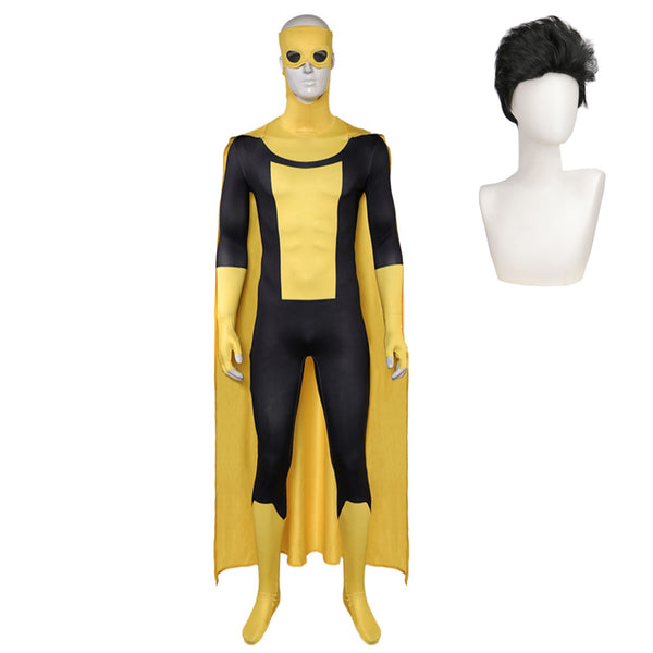 Invincible Mark Grayson Yellow Jumpsuit Combat Suit Carnival Halloween Cosplay Costume