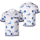 The White Lotus Season 3 (2025) Rick Hatchett Lochlan Ratliff Printed Shirt Cosplay Costume