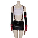 FF VII Tifa Lockhart Women Top Skirt Full Set Party Carnival Halloween Cosplay Costume