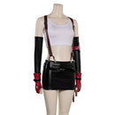 FF VII Tifa Lockhart Women Top Skirt Full Set Party Carnival Halloween Cosplay Costume