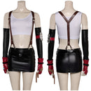 FF VII Tifa Lockhart Women Top Skirt Full Set Party Carnival Halloween Cosplay Costume