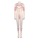Hazbin Hotel Angel Dust Women White Jumpsuit Party Carnival Halloween Cosplay Costume