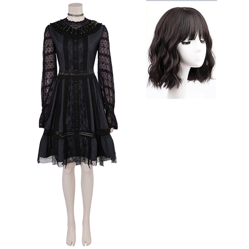 Beetlejuice 2 Lydia Deetz Musical Black Dress Carnival Halloween Cosplay Costume