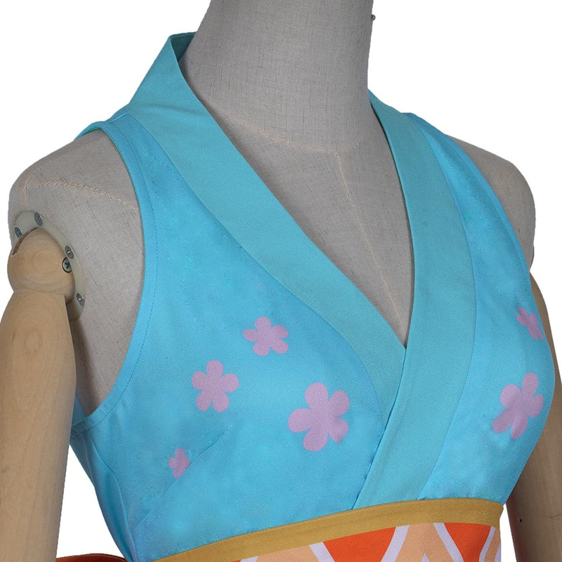 One Piece Wano Country Nami Wanokuni Outfit Halloween Carnival Cosplay Costume
