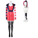 Hazbin Hotel Season 2 Velvette Pink Skirt Fullset Outfit Women Carnival Halloween Cosplay Costume