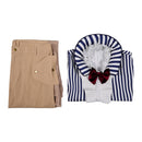 Cosplay Costume Mr.3 Galdino Season 2 Top Pants Set Men Halloween Carnival Party Outfits