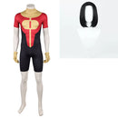 Cosplay Costume Oliver Grayson Teen Omni Man Invincible Season 4 Jumpsuit Yellow Men Halloween Carnival Party Outfits