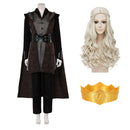 Cosplay Costume Rhaenyra Targaryen House of the Dragon Season 3 Battle Cloak Fullset Black Women Halloween Carnival Party Outfits