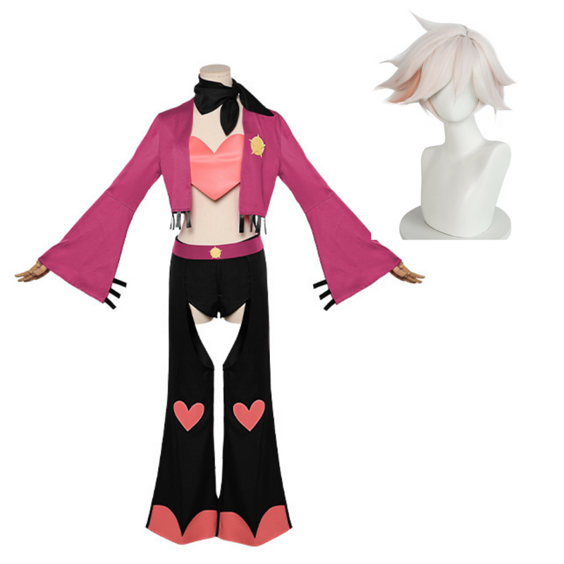 Hazbin Hotel 2025 Season 2 Angel Dust Pink Outfit Women Carnival Halloween Cosplay Costume