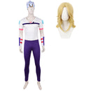 Cosplay Costume Johnny Joestar Steel Ball Run White Men Halloween Carnival Party Outfits