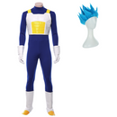 Blue Jumpsuit Vest Gloves Full Set Outfit For Men Cosplay Costume