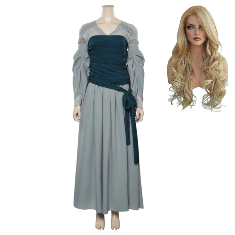 The Lord of The Rings: The Rings of Power Season 1 Galadriel Cosplay Costume Dress Outfits Halloween Carnival Suit The Lord of The Rings: The Rings of Power Season 1 Galadriel Cosplay Costume Dress Outfits Halloween Carnival Suit
