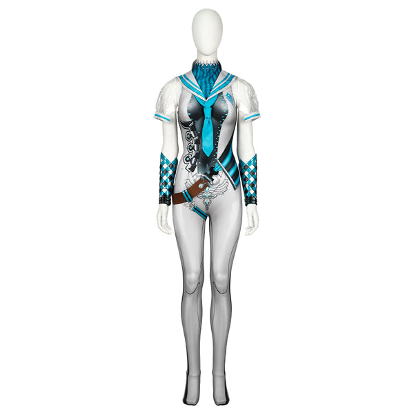 Stellar Blade Game Eve Women Blue Jumpsuit Set Party Carnival Halloween Cosplay Costume
