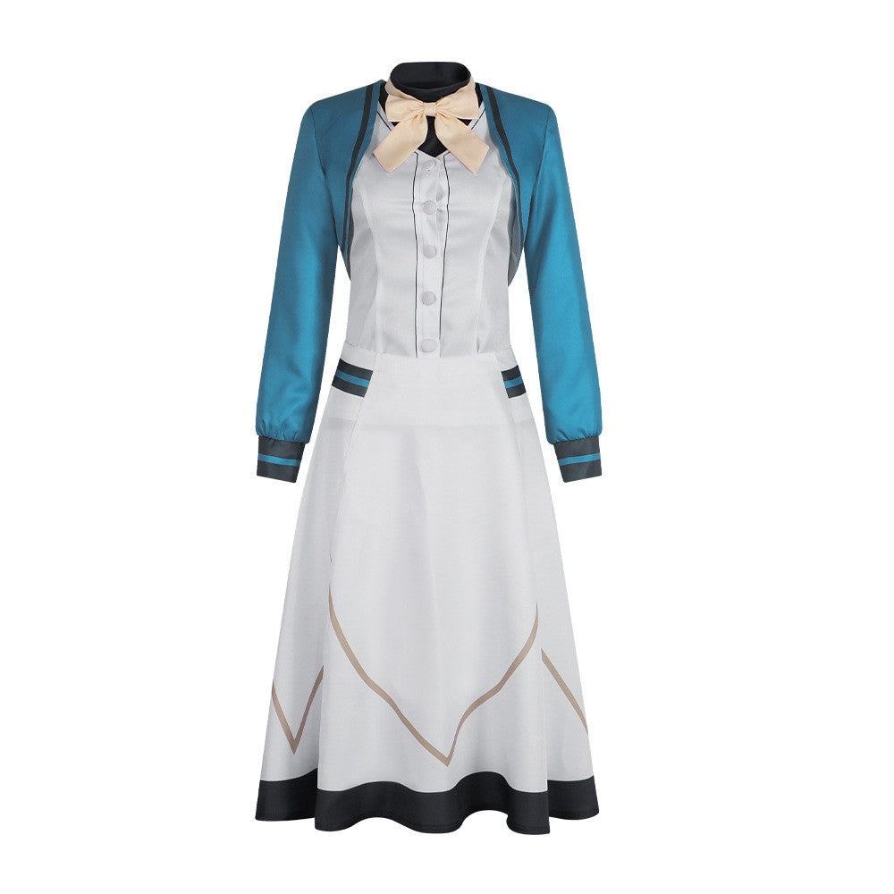 Secrets of the Silent Witch Monica Everett Women Blue Uniform Outfit Cosplay Costume Secrets of the Silent Witch Monica Everett Women Blue Uniform Outfit Cosplay Costume