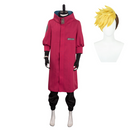 TS Vash Men Wig Shoes Full Set Cosplay Costume Outfits Halloween Carnival Suit