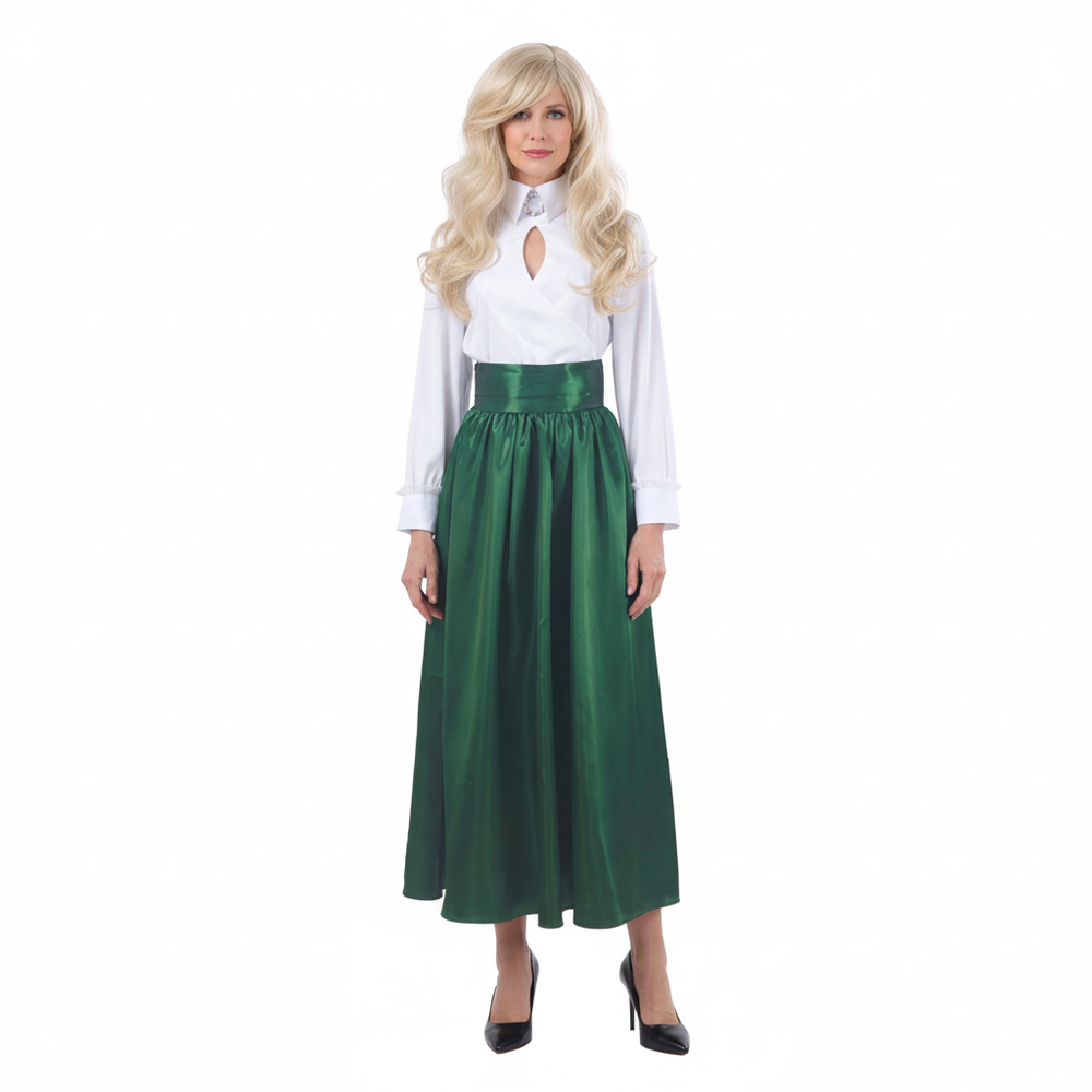 holiday party plus size dresses National Lampoon's Christmas Vacation Ellen Griswold Green Dress Carnival  Halloween Cosplay Costume