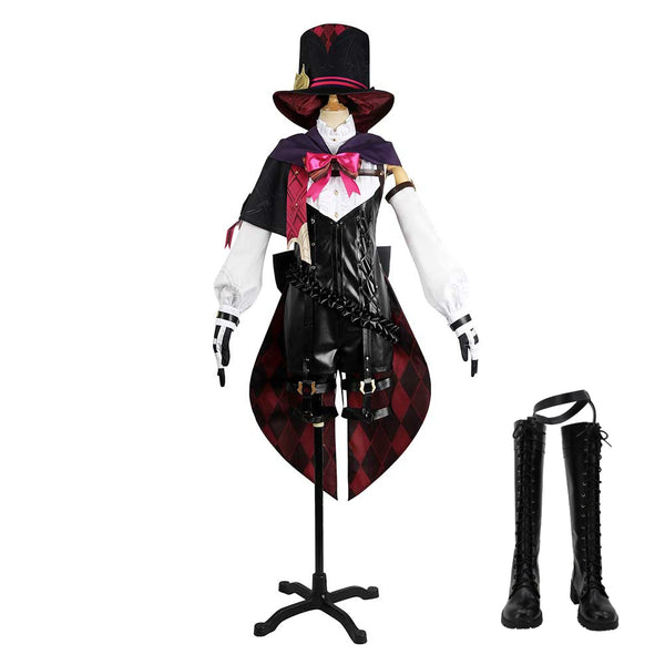 Genshin Impact Lyney Outfits Halloween Carnival Suit Cosplay Costume