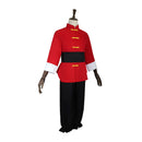 Ranma 1/2 Saotome Ranma Red Kung Fu Outfit Carnival Halloween Cosplay Costume