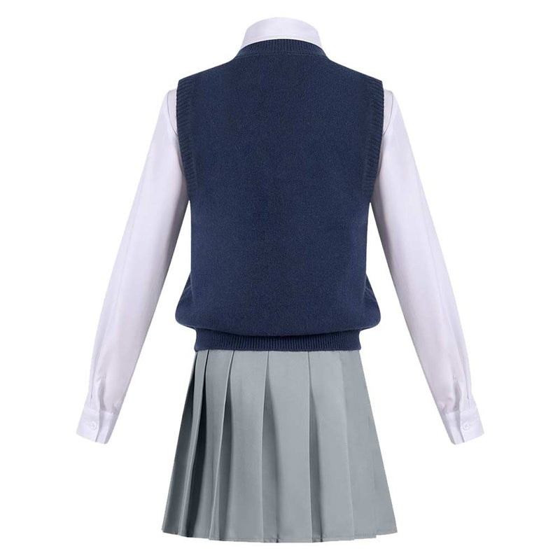 2.5 Dimensional Seduction Anime Ririsa Amano Women Blue JK Uniform Cosplay Costume