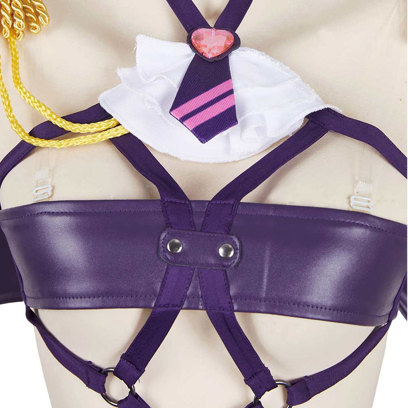 2.5 Dimensional Seduction Mikari Tachibana Women Purple Sexy Suit Cosplay Costume