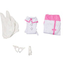 2.5 Dimensional Seduction Ririsa Amano Women White Sexy Suit Cosplay Costume