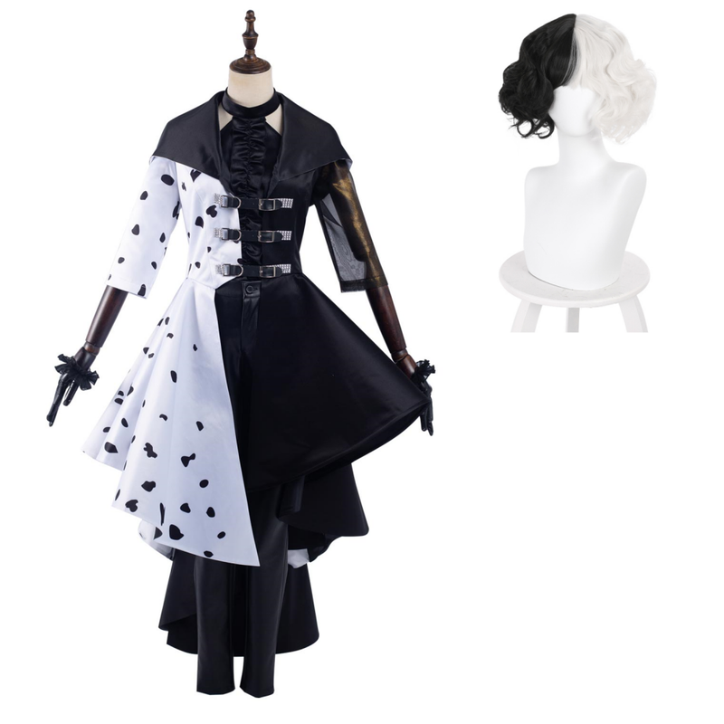 2021 Cruel Devil Black and White Dress Outfits Halloween Carnival Suit Cosplay Costume 2021 Cruel Devil Black and White Dress Outfits Halloween Carnival Suit Cosplay Costume