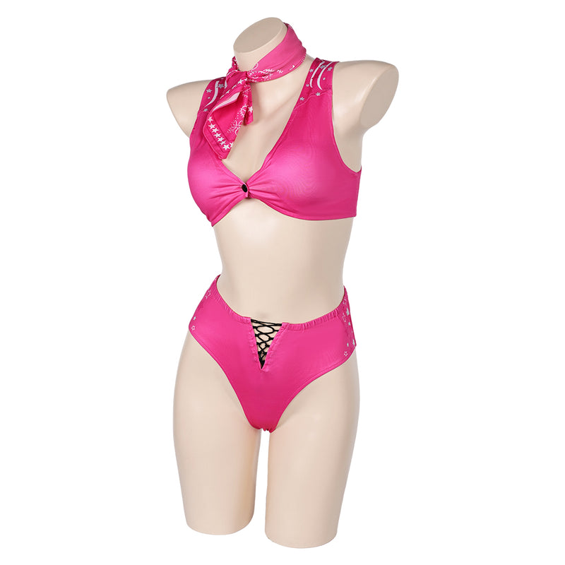 2023 Movie Women Pink Swimsuit Party Carnival Halloween Cosplay Costume Original Design