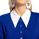 2023 Blue Dress Belt Outfits Halloween Carnival Suit Cosplay Costume