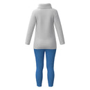 2024 Movie Anxiety Kids Children Blue Outfit Party Carnival Halloween Cosplay Costume