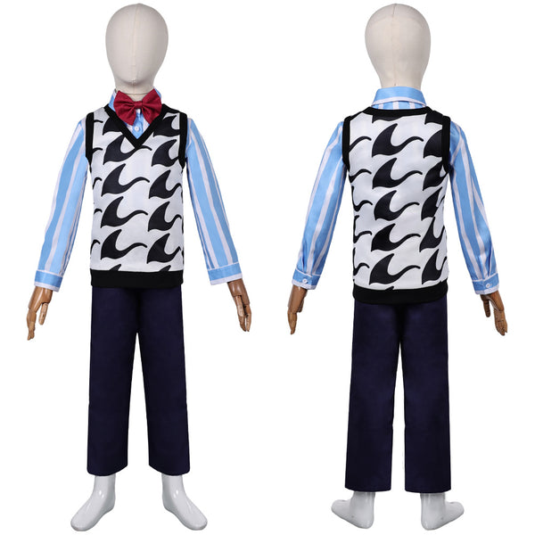 2024 Movie Fear Kids Children Blue Outfit Party Carnival Halloween Cosplay Costume