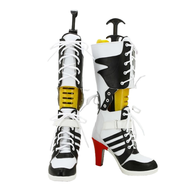 Suicide Squad Harley Quinn Boots High Heel Cosplay Shoes