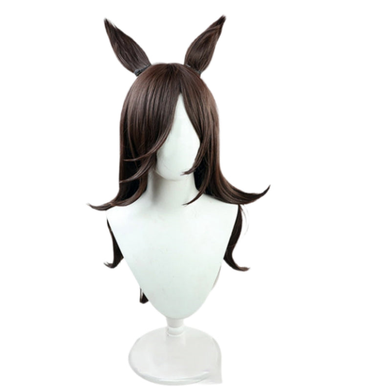 Uma Musume Pretty Derby Anime Rice Shower Cosplay Wig Heat Resistant Synthetic Hair Carnival Halloween Party Props