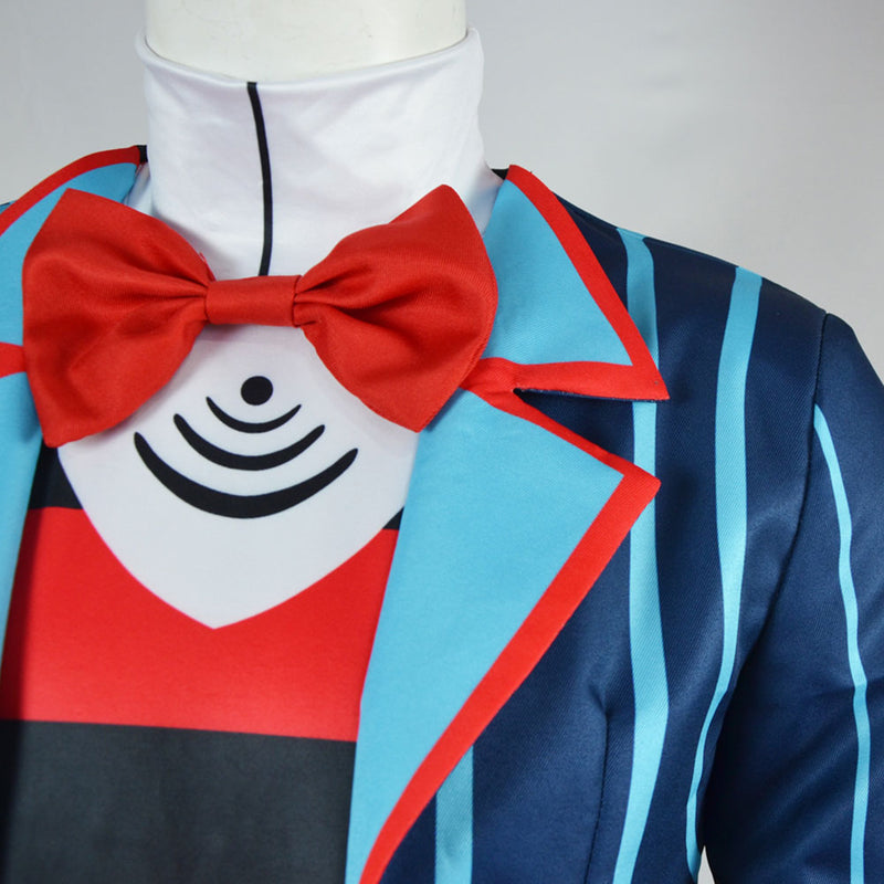 Helluva Boss Hazbin Hotel Vox Blue Outfit Party Carnival Halloween Cosplay Costume