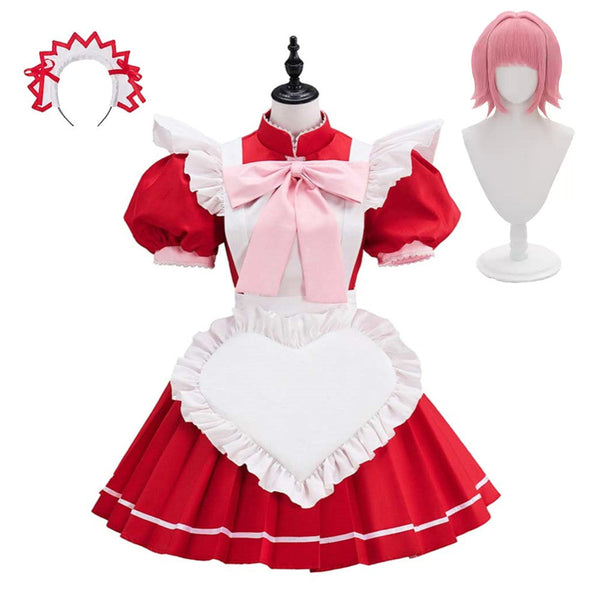 Tokyo Mew Mew New Ichigo Momomiya Women Red Dress Cosplay Costume