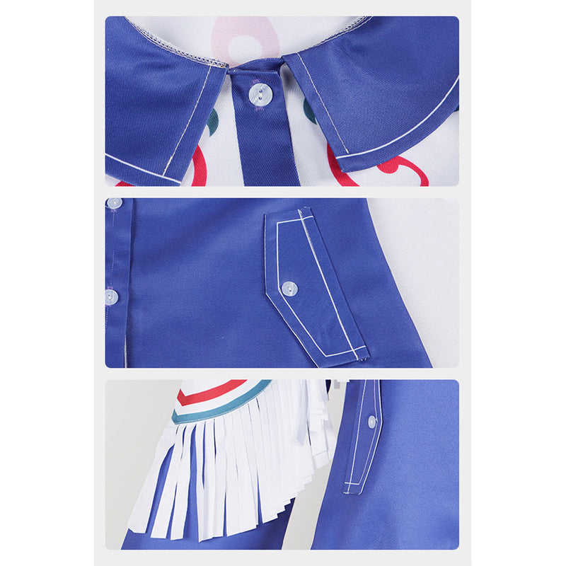 Street Fighter S6 Lily Women Blue Outfit Carnival Halloween Cosplay Costume