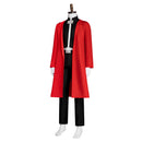 Cosplay Costume Edward Elric FullMetal Alchemist Fullset Red Men Halloween Carnival Party Outfits