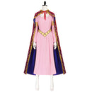 One Piece Nefertari Vivi Women Pink Dress With Cloak Party Carnival Halloween Cosplay Costume
