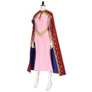 One Piece Nefertari Vivi Women Pink Dress With Cloak Party Carnival Halloween Cosplay Costume