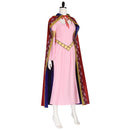 One Piece Nefertari Vivi Women Pink Dress With Cloak Party Carnival Halloween Cosplay Costume