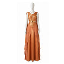 Andor Season 2 Mon Mothma Women Golden Outfit Carnival Halloween Cosplay Costume