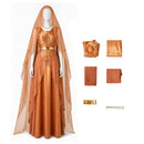 Andor Season 2 Mon Mothma Women Golden Outfit Carnival Halloween Cosplay Costume