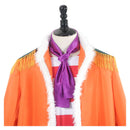 One Piece Buggy Orange Outfit Carnival Halloween Cosplay Costume