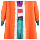 One Piece Buggy Orange Outfit Carnival Halloween Cosplay Costume