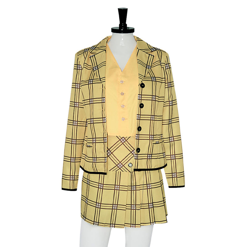 Cluless Cher Horowitz Women Yellow Outfit Carnival Halloween Cosplay Costume