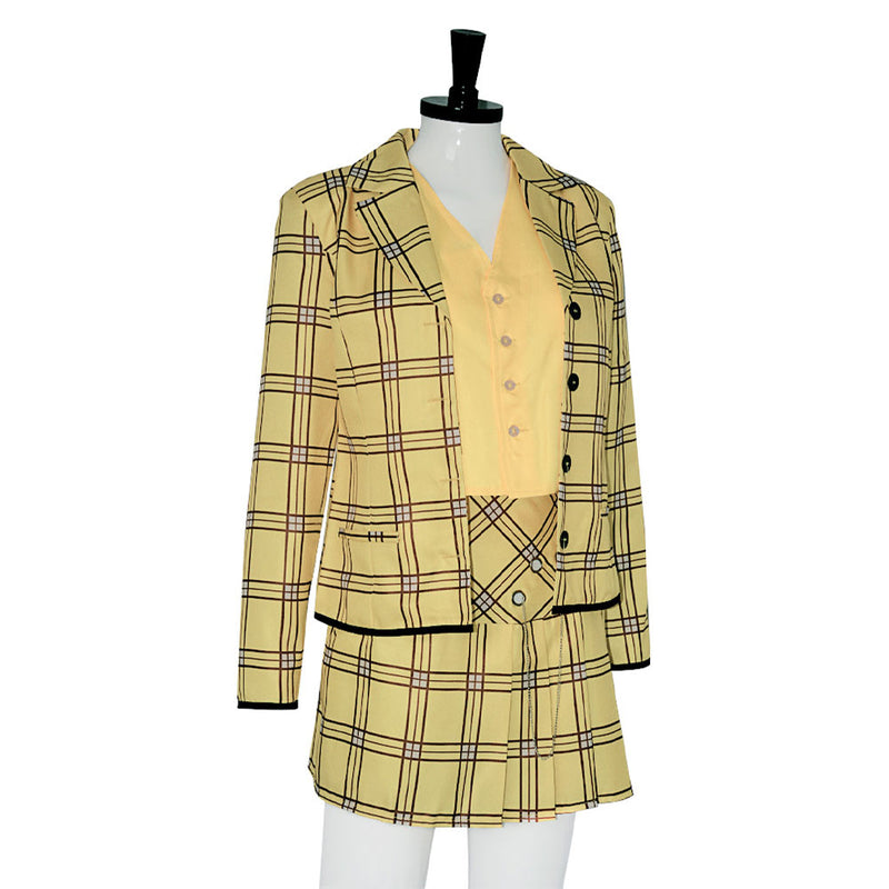 Cluless Cher Horowitz Women Yellow Outfit Carnival Halloween Cosplay Costume