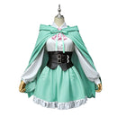 Cosplay Costume Ram Re:Zero Season 4 Cloak Dress Set Green Women Halloween Carnival Party Outfits