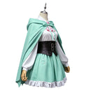 Cosplay Costume Ram Re:Zero Season 4 Cloak Dress Set Green Women Halloween Carnival Party Outfits
